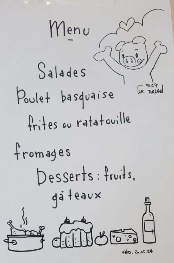Le menu signé